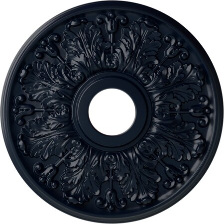 Ekena Millwork Apollo Ceiling Medallion (Canopies up to 5 5/8"), 16 1/2"OD x 3 5/8"ID x 1 1/8"P, Midnight Dream CM16APMDF
